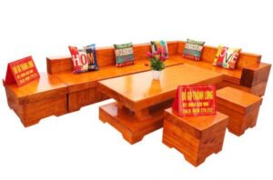 sofa gỗ hợp mệnh phong thủy
