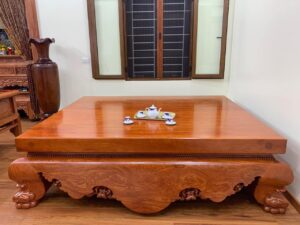 Sập Gỗ Gõ Đỏ Nguyên Khối