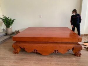 chiếu ngựa gỗ gõ đỏ