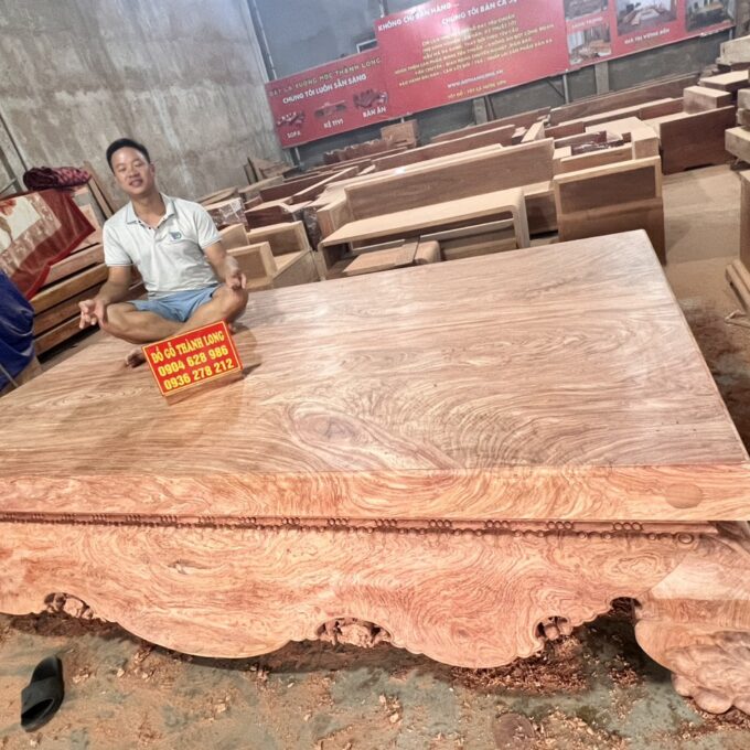 mua sập chân quỳ gỗ nguyên khối