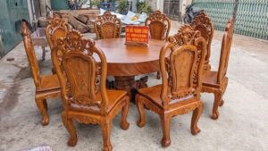 Bàn Tròn Gỗ Phòng Khách
