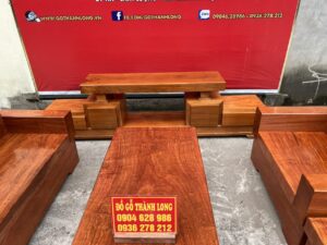 mẫu sofa gỗ nhà mái thái
