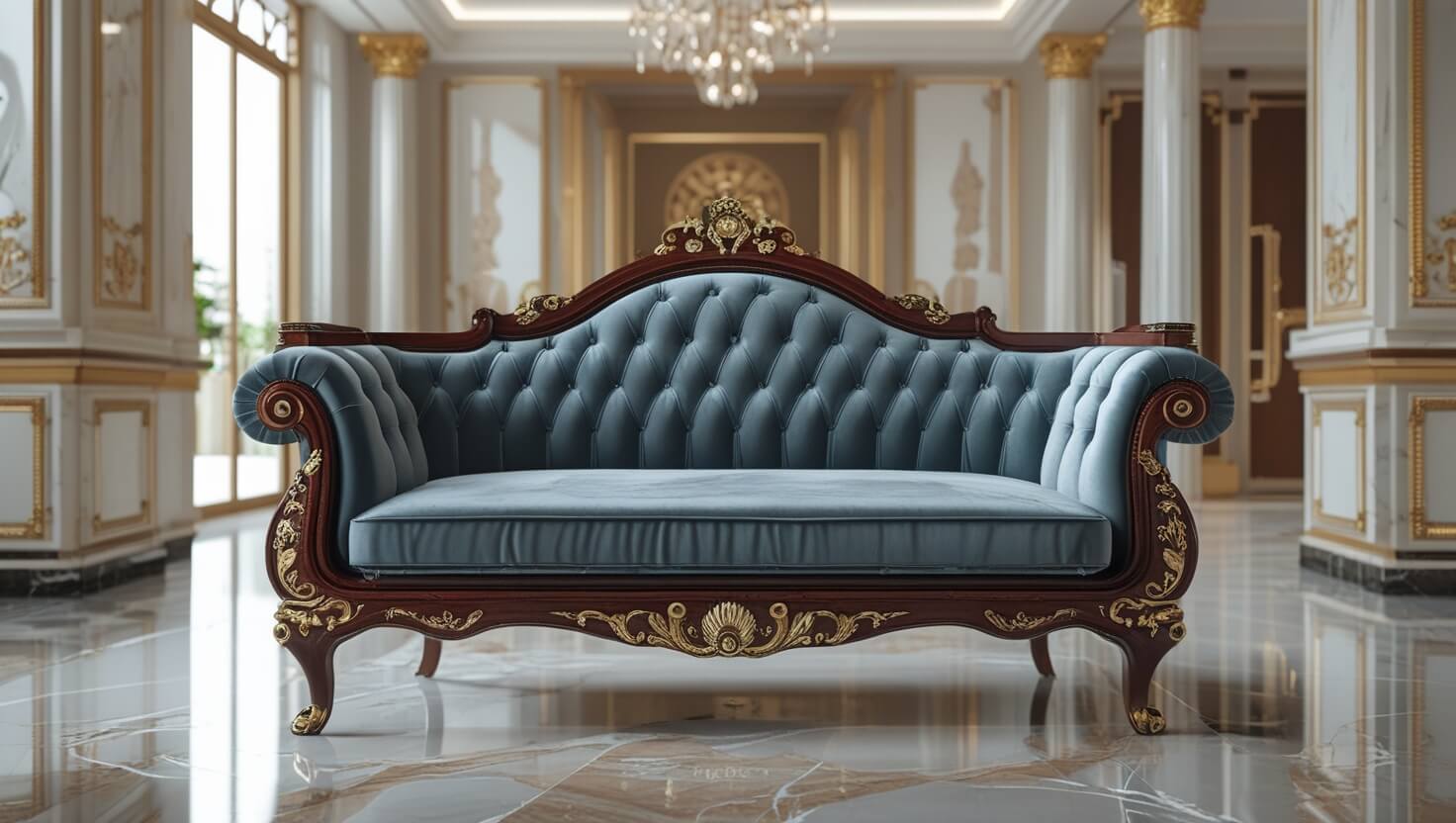 Sofa Tân Cổ Điển Từ Gỗ Cao Cấp