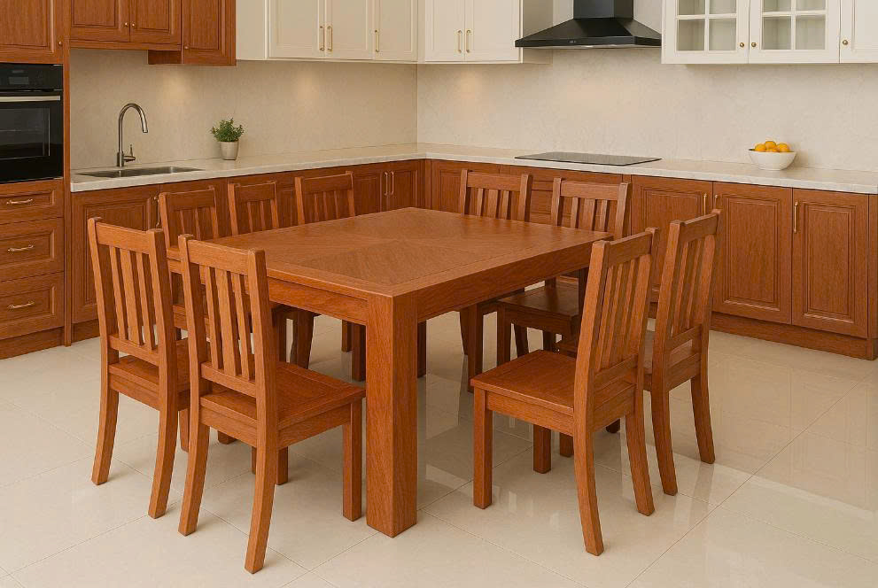 Bàn Ăn Nguyên Khối Gỗ Hương Đá Tại Đà Nẵng