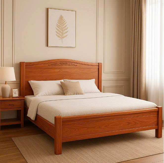 Giường Gỗ Tự Nhiên Gỗ Gõ Đỏ Ở Hà Nội