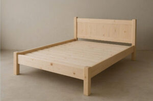 Giường Gỗ Tự Nhiên Mộc Chưa Sơn Hoàn Thiện