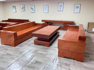 Sofa Gỗ Hương Đá Loại Dày Vip