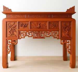 Bàn Thờ Gỗ Hương Đá Nguyên Khối